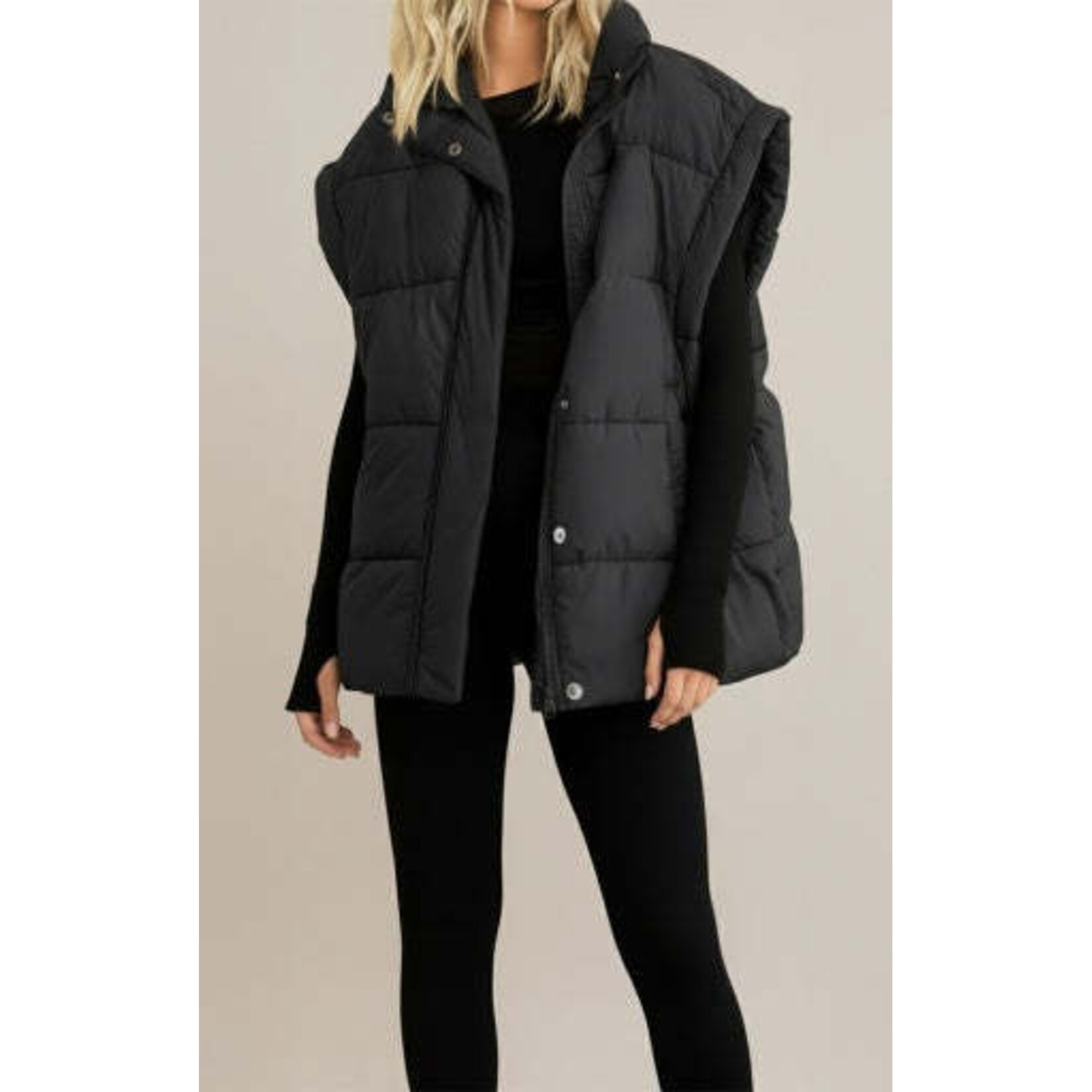 Room 34 2829522 DG - Quilted Boxy Vest