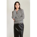 Black Tape Tweed Sweater Cardigan