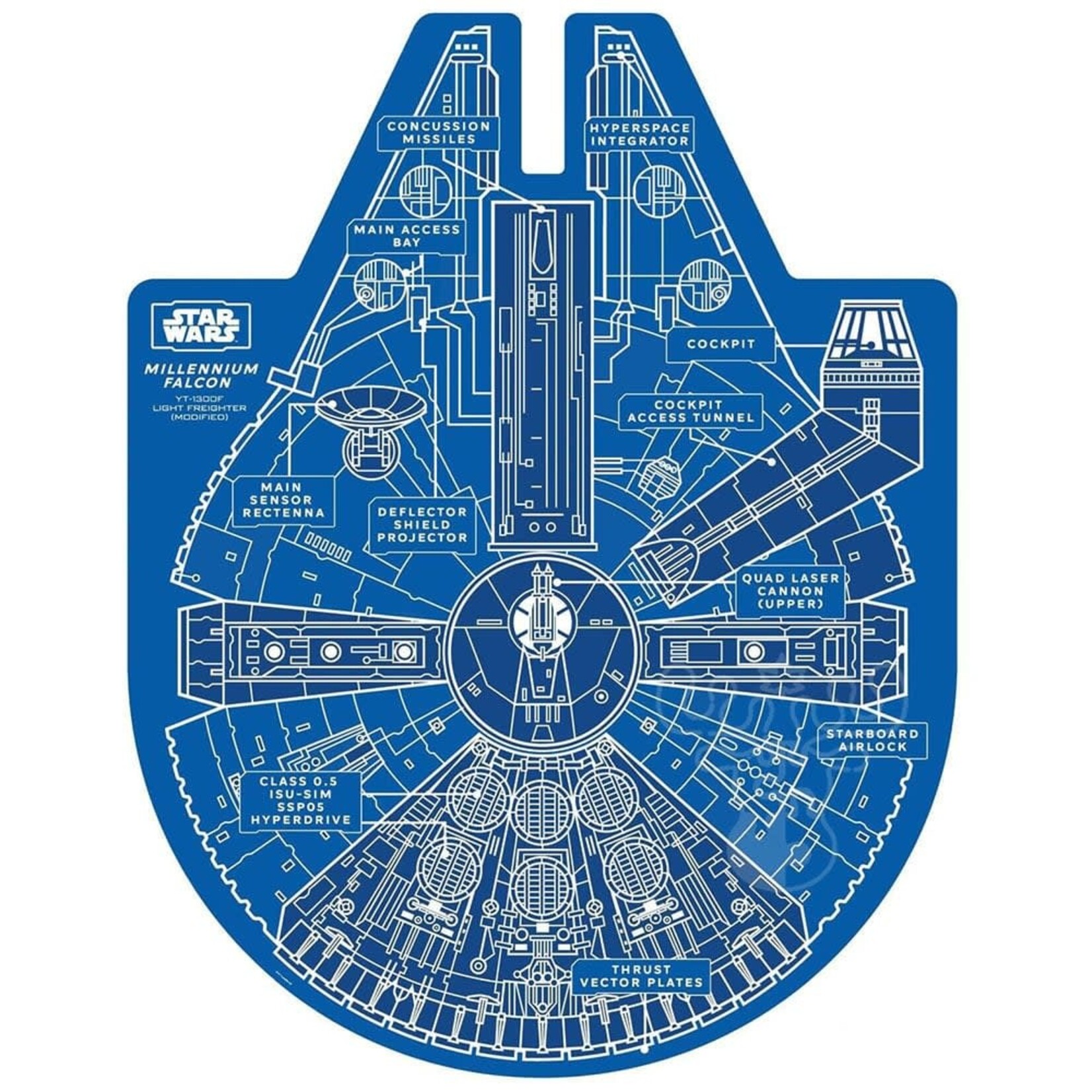 Star Wars Millennium Falcon Double-Sided Puzzle 1000 Piece