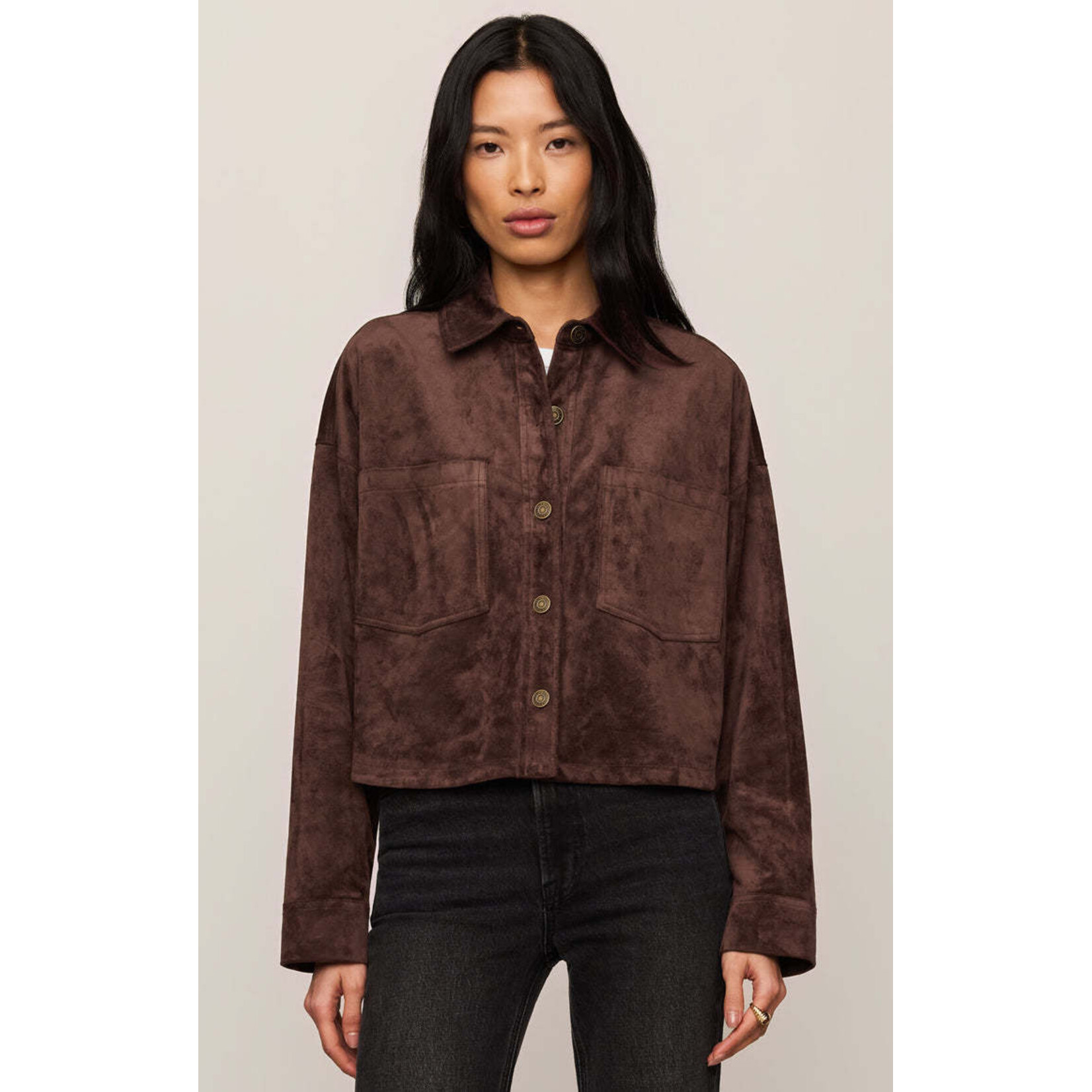 Z Supply ZJ253339 - All Day Cropped Suede Jacket