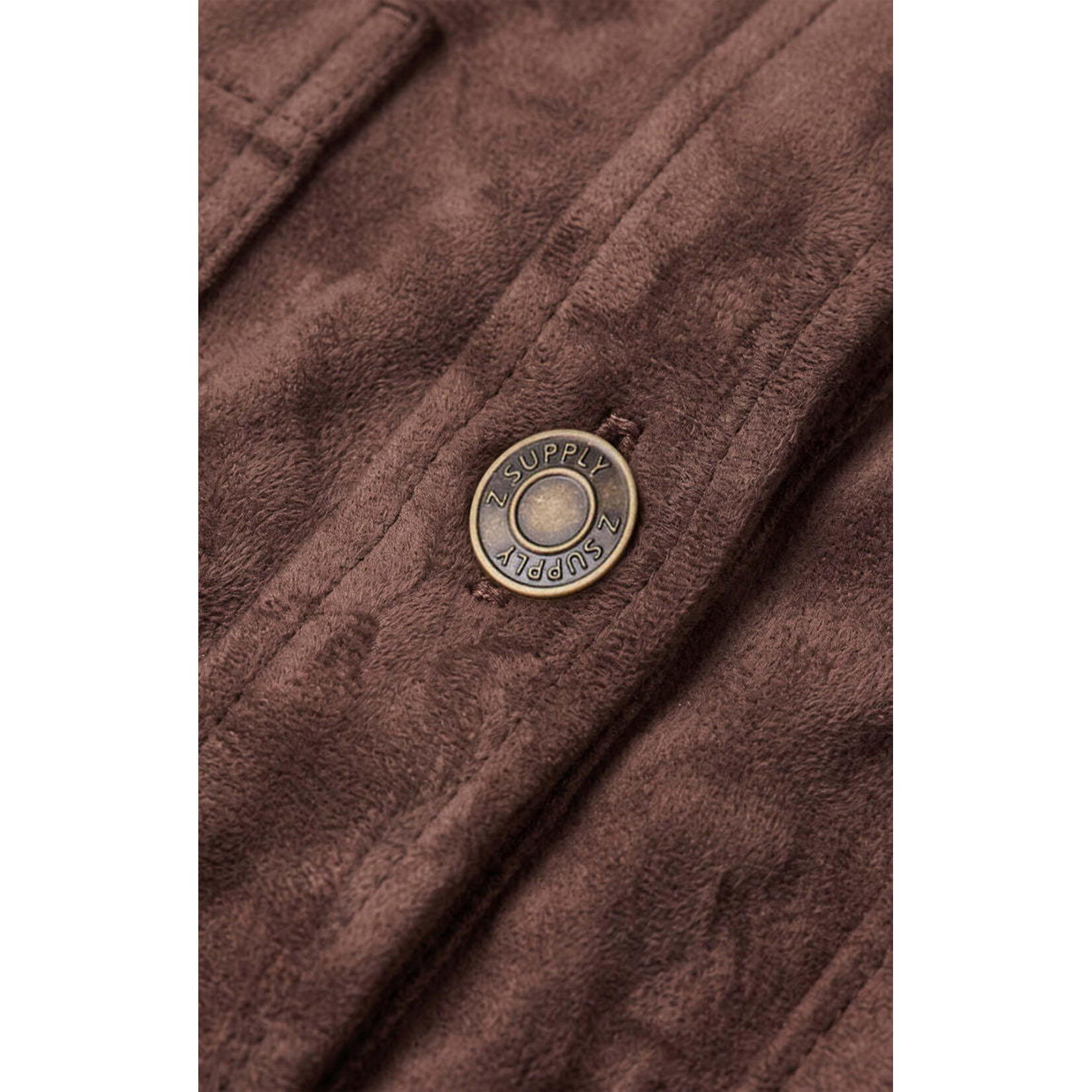 Z Supply ZJ253339 - All Day Cropped Suede Jacket