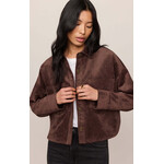 Z Supply All Day Cropped Suede Jacket