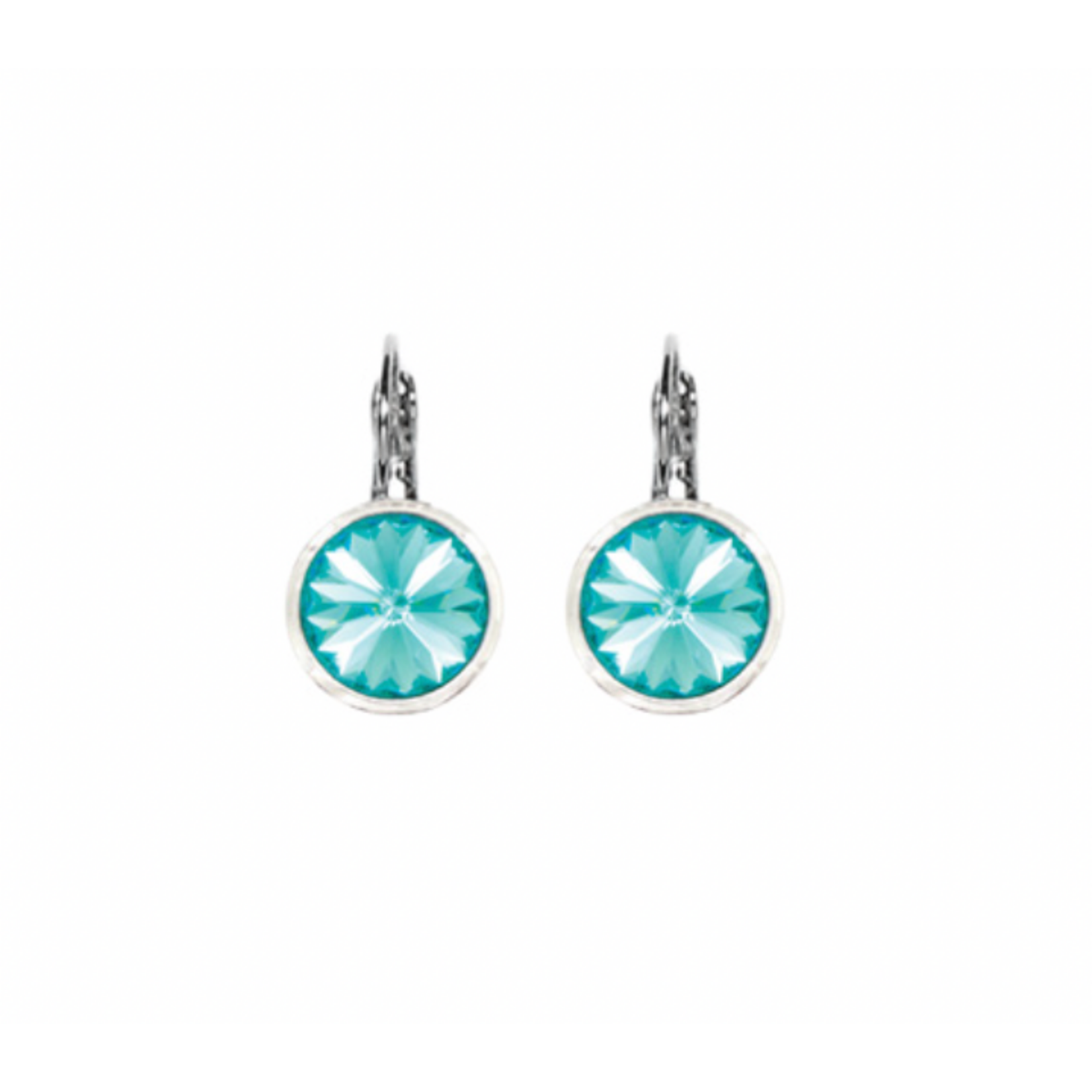 Myka Mila Rivoli Euroback Earring - Bright Rhodium & Swarovski
