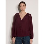 Apricot Clothing Painterly Sarasa Ruffle Blouse