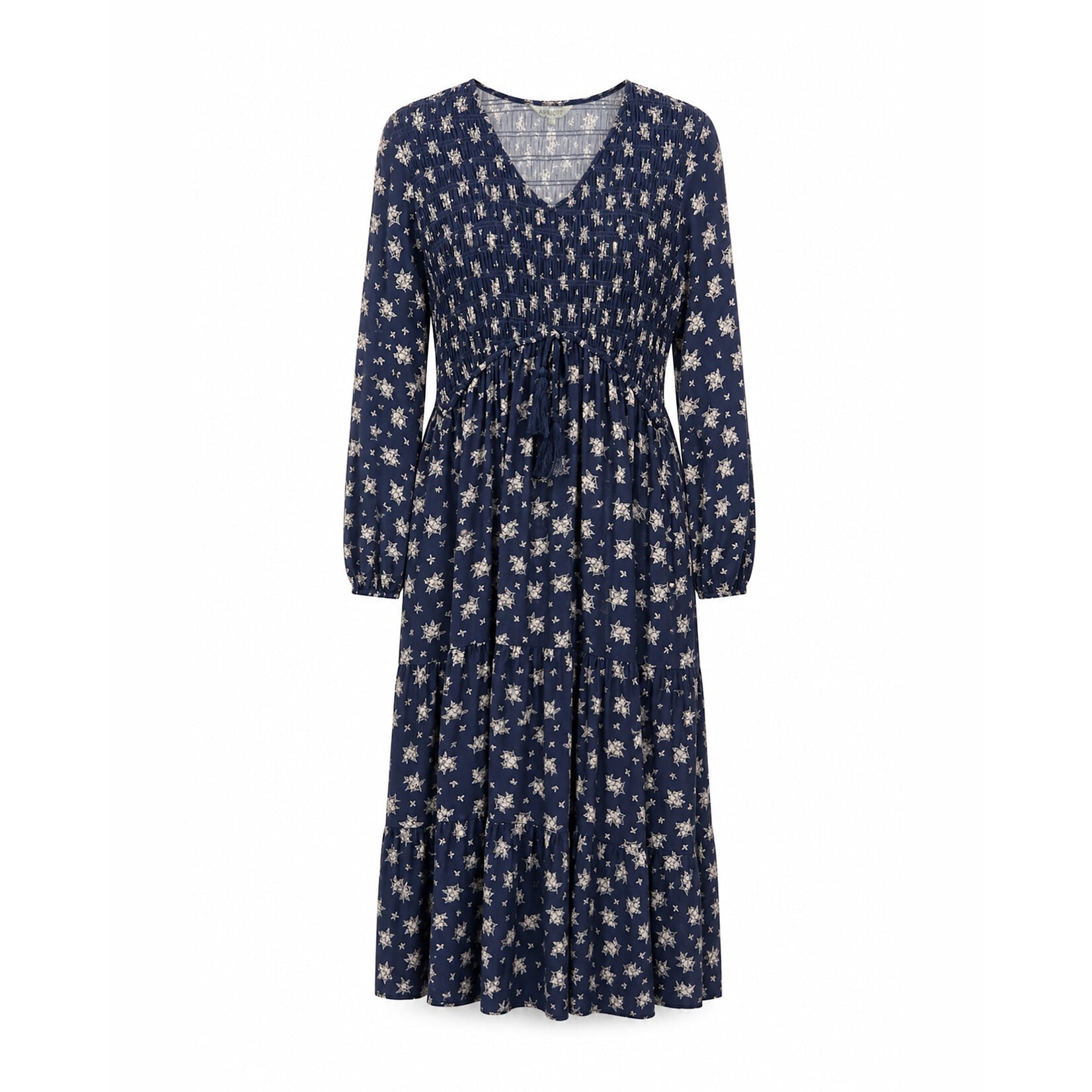 Apricot Clothing X234615 - Floral Bouquet Tie-Through Midi Dress