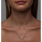 Mimi & Marge Large Antler Necklace - Sterling Silver