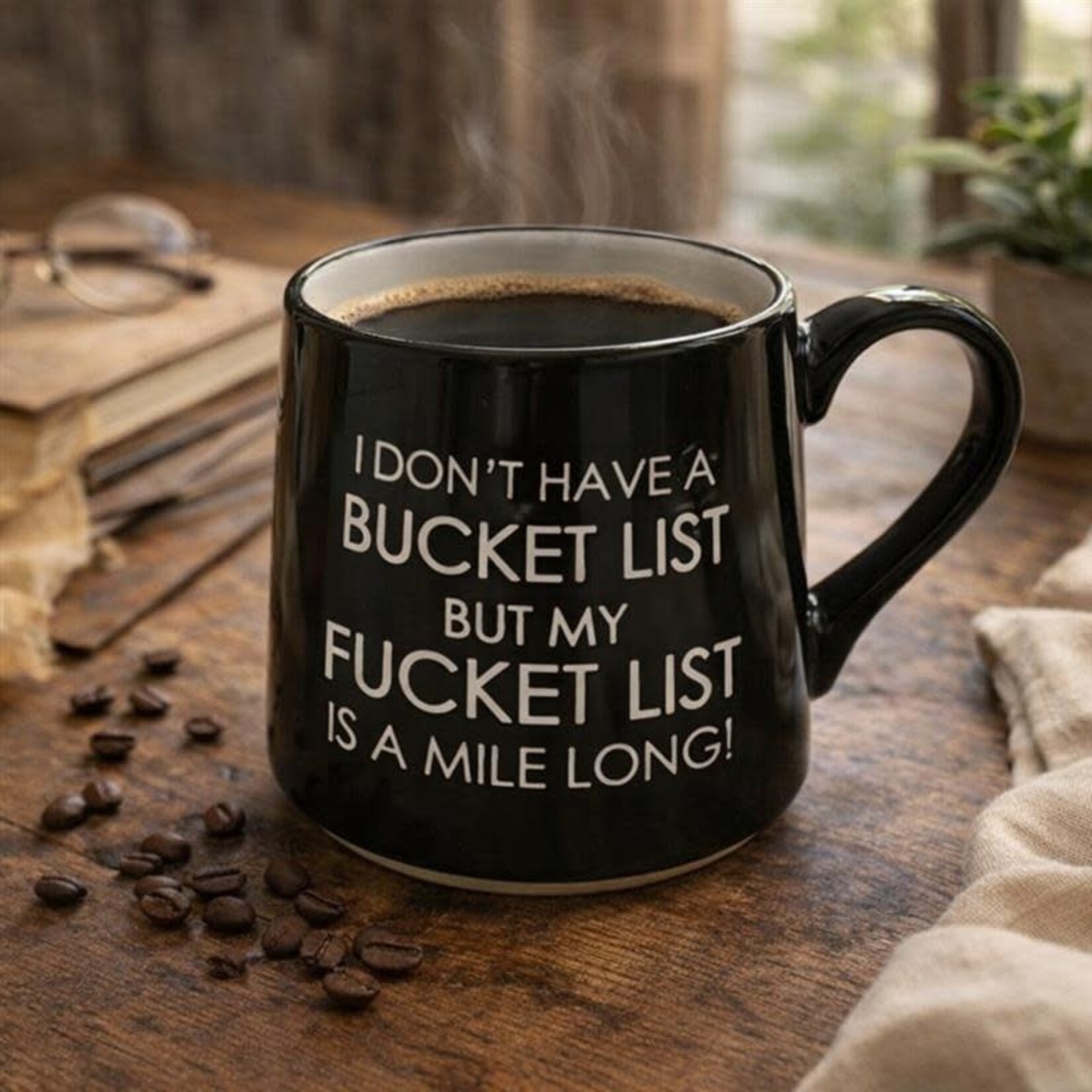 Koppers Home Bucket List - Wide Bottom Mug 16 oz