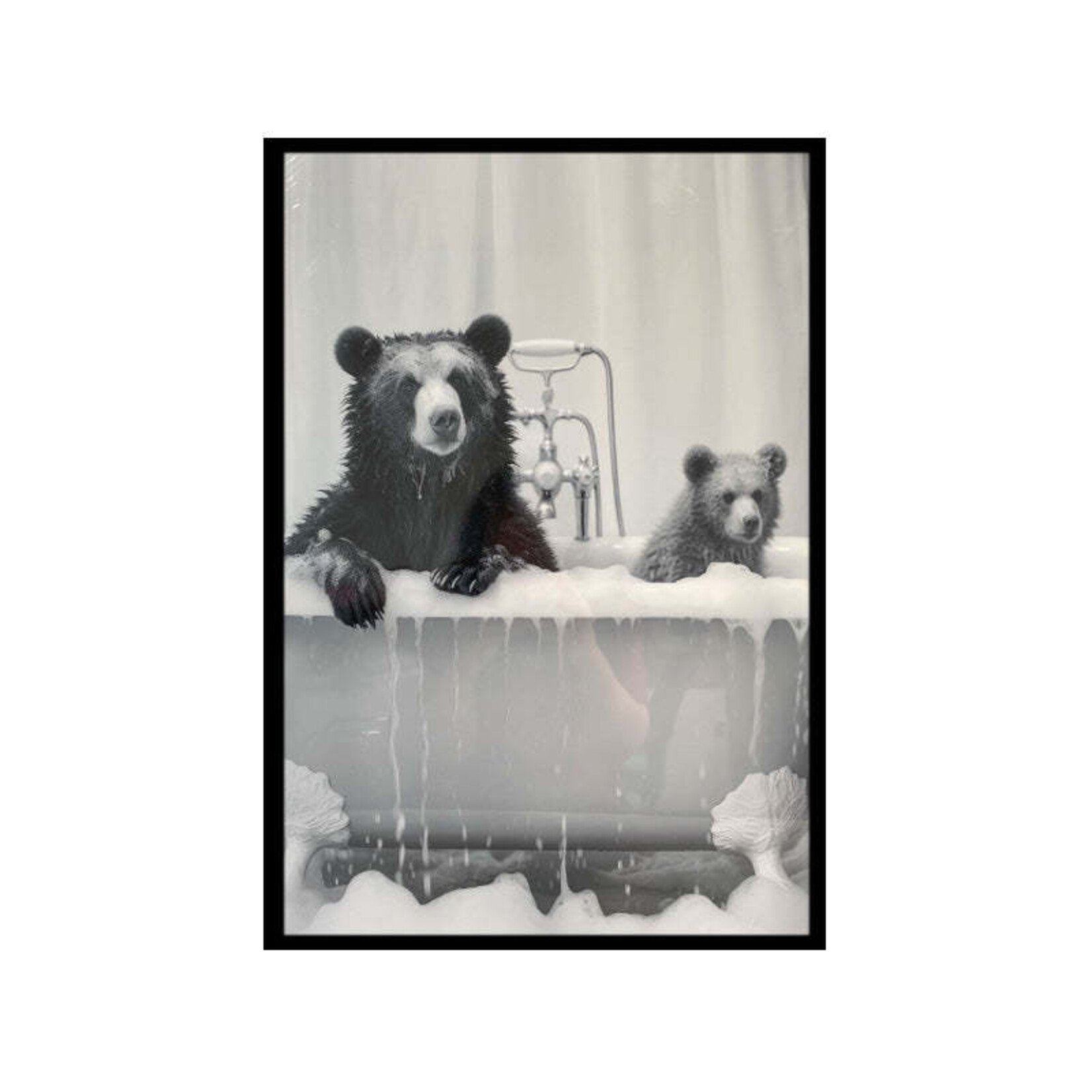 Koppers Home Bears in a Tub Framed Art