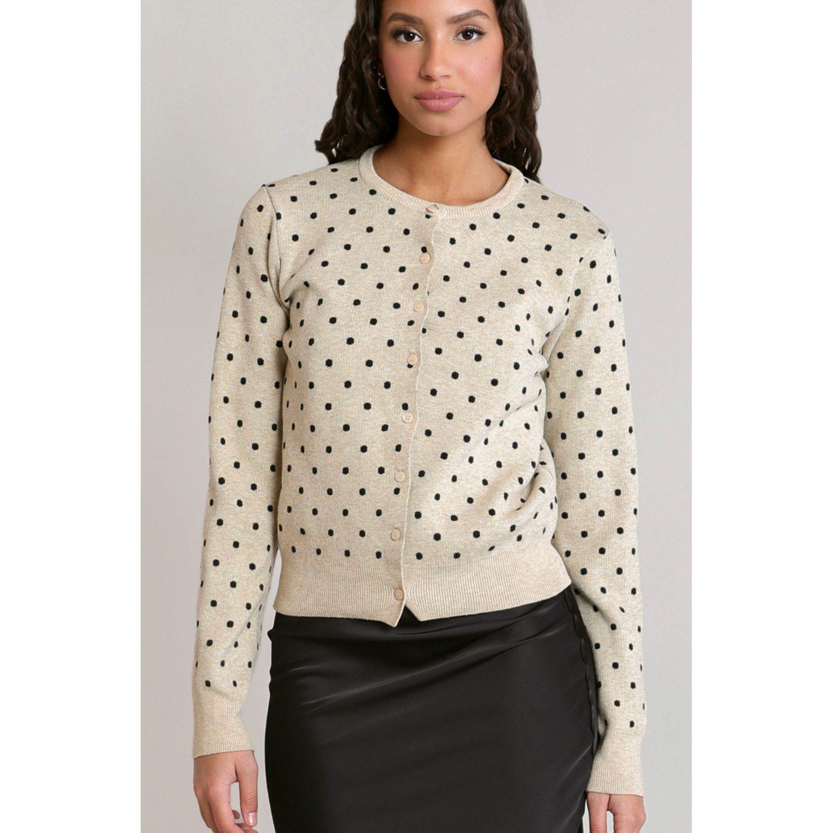 Dex Clothing 2827268 - Polka Dot Cardigan