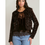 Dex Clothing Velvet Sequin Jacket