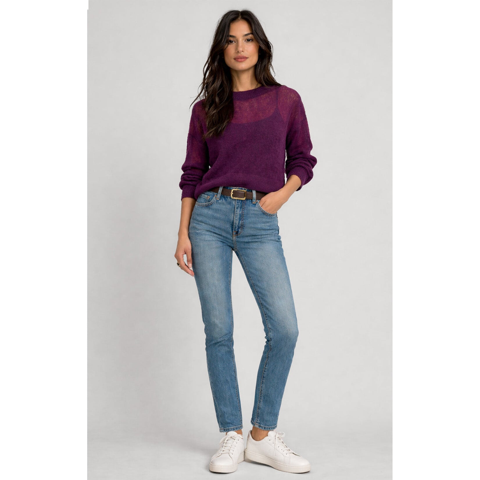 Dex Clothing 2827055 - Sheer Sweater Top