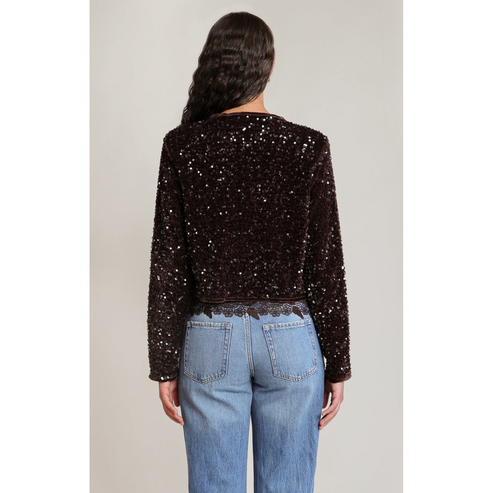 Dex Clothing 2829521 - Velvet Sequin Jacket
