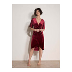 Apricot Clothing Batwing Sleeve Velvet Wrap Dress