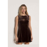 Apricot Clothing Velvet Panelled Fit & Flare Dress
