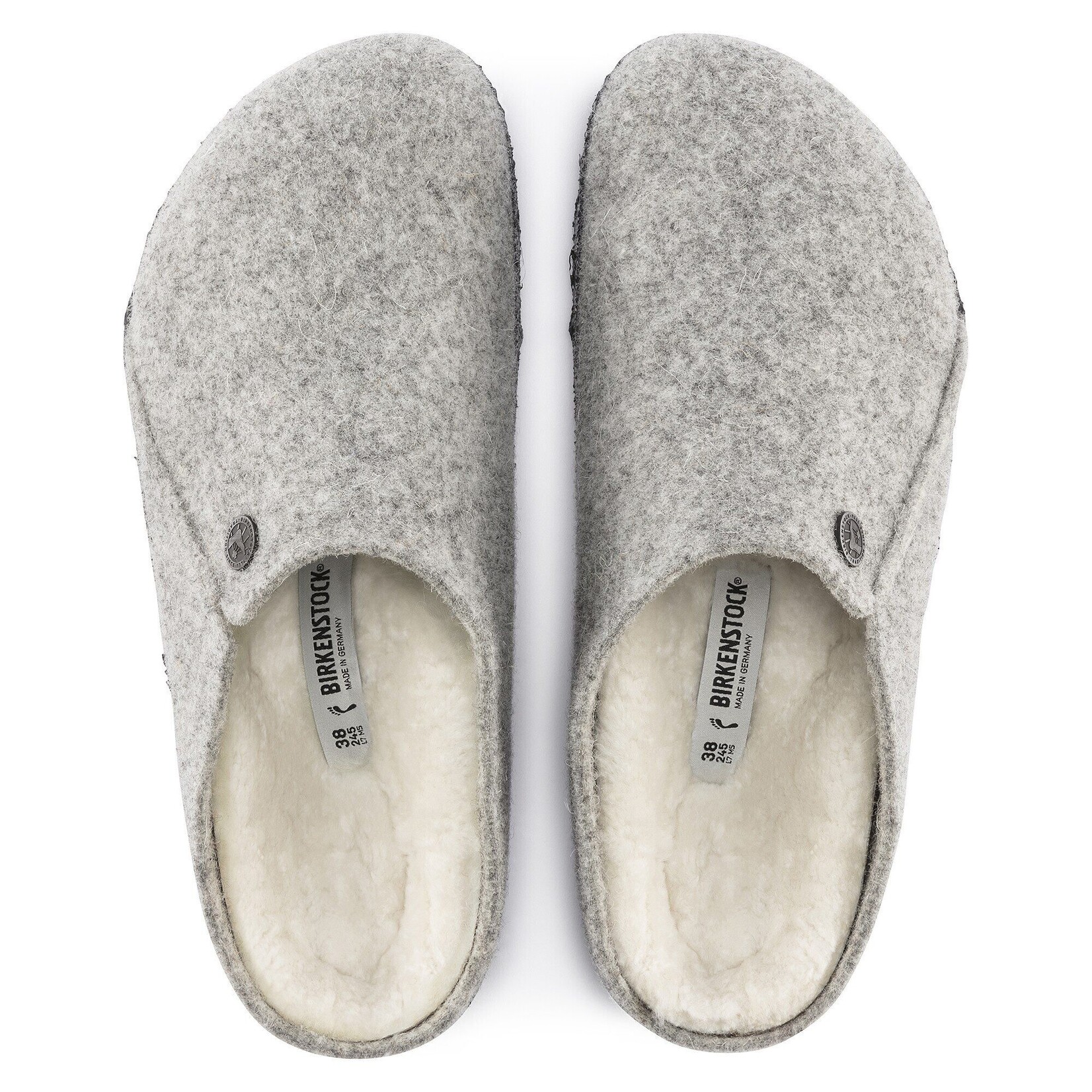 Birkenstock Zermatt Shearling Wool Felt Clog Slippers