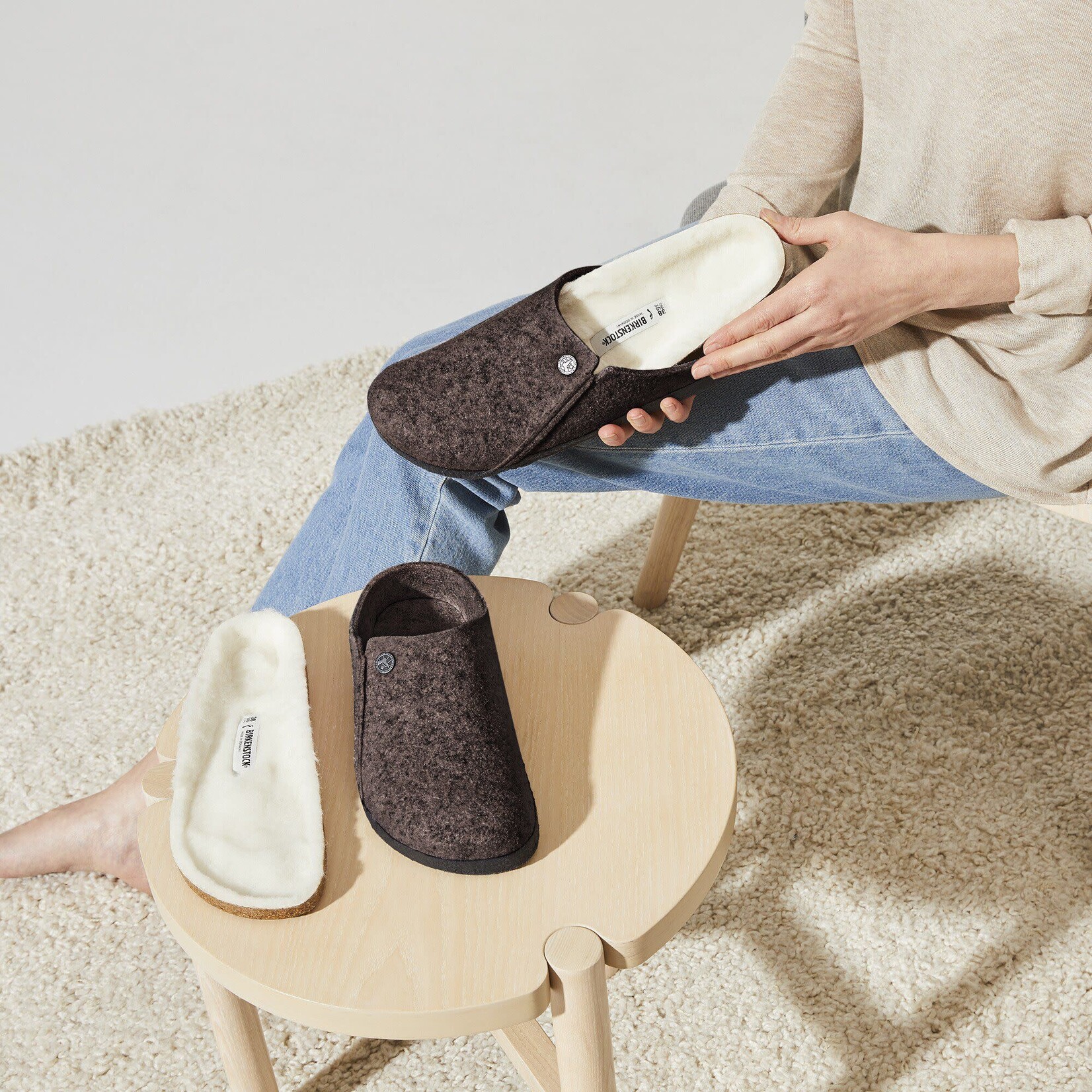 Birkenstock Zermatt Shearling Felt Slipper