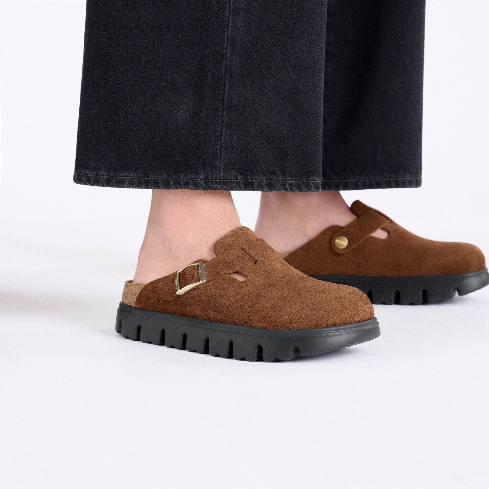 Birkenstock 1028402 - Boston Chunky Suede Leather Clog