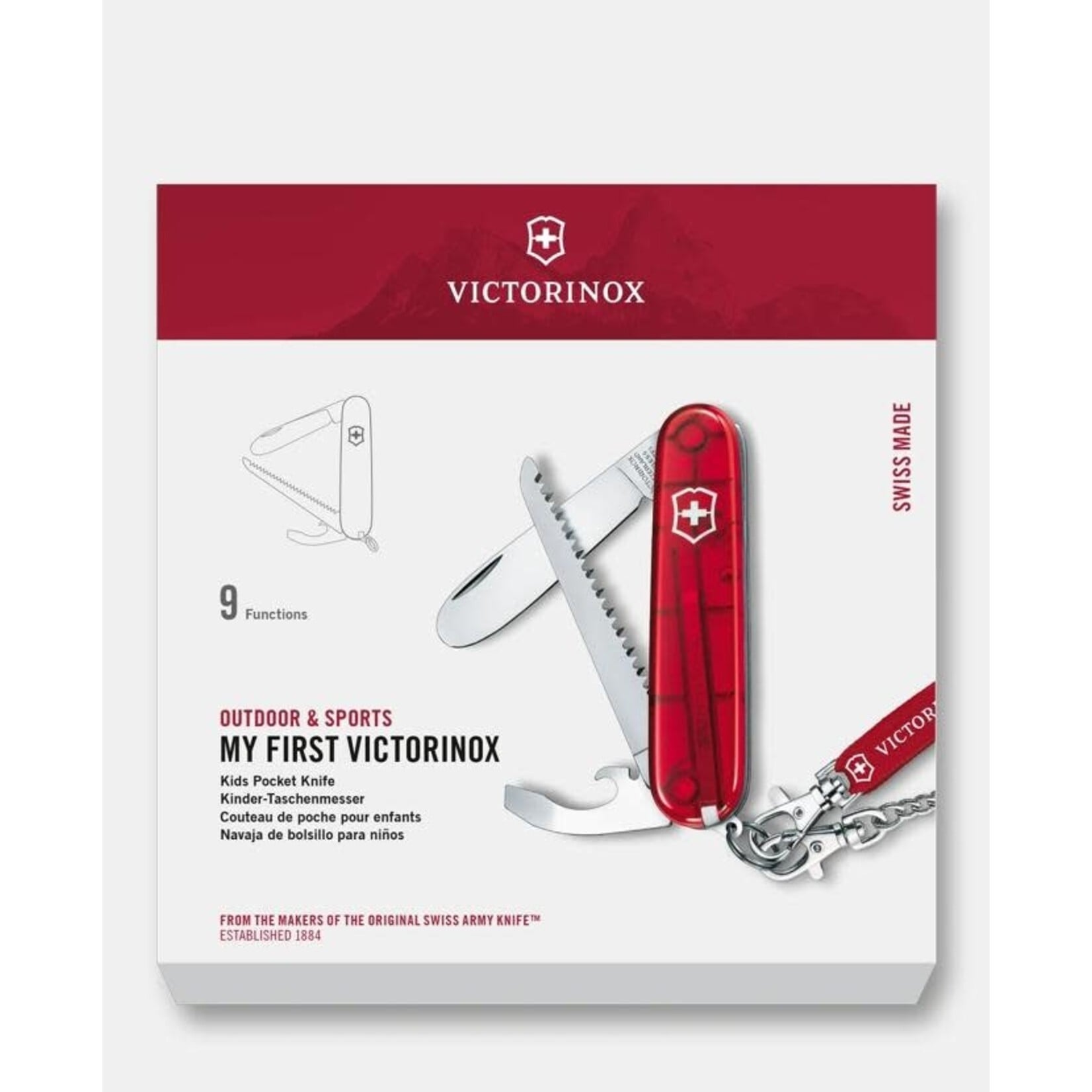 Victorinox My First Victorinox Plus Swiss Army Knife - Ruby