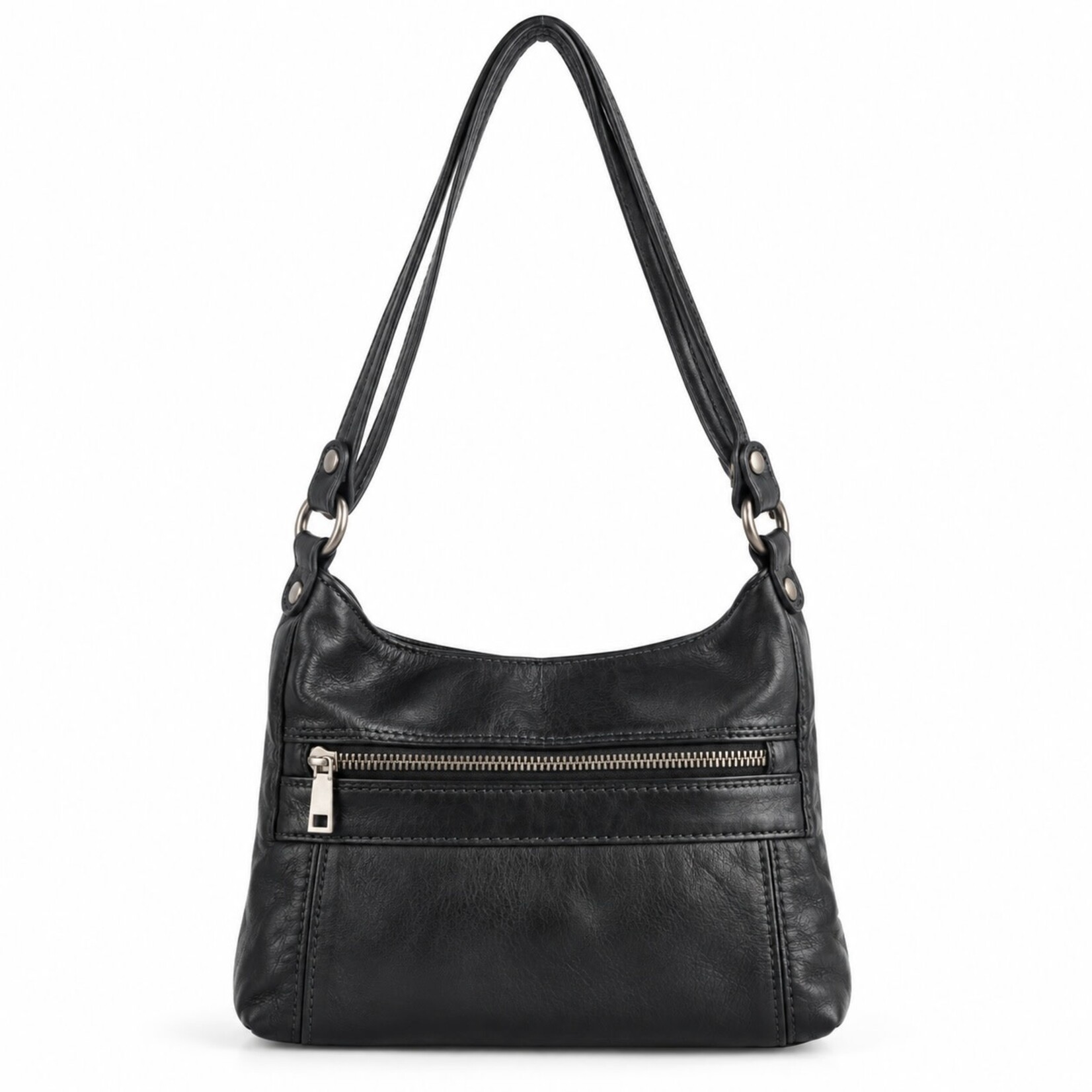 Alphada WH2508 - Crossbody Bag with Adjustable Strap - Black