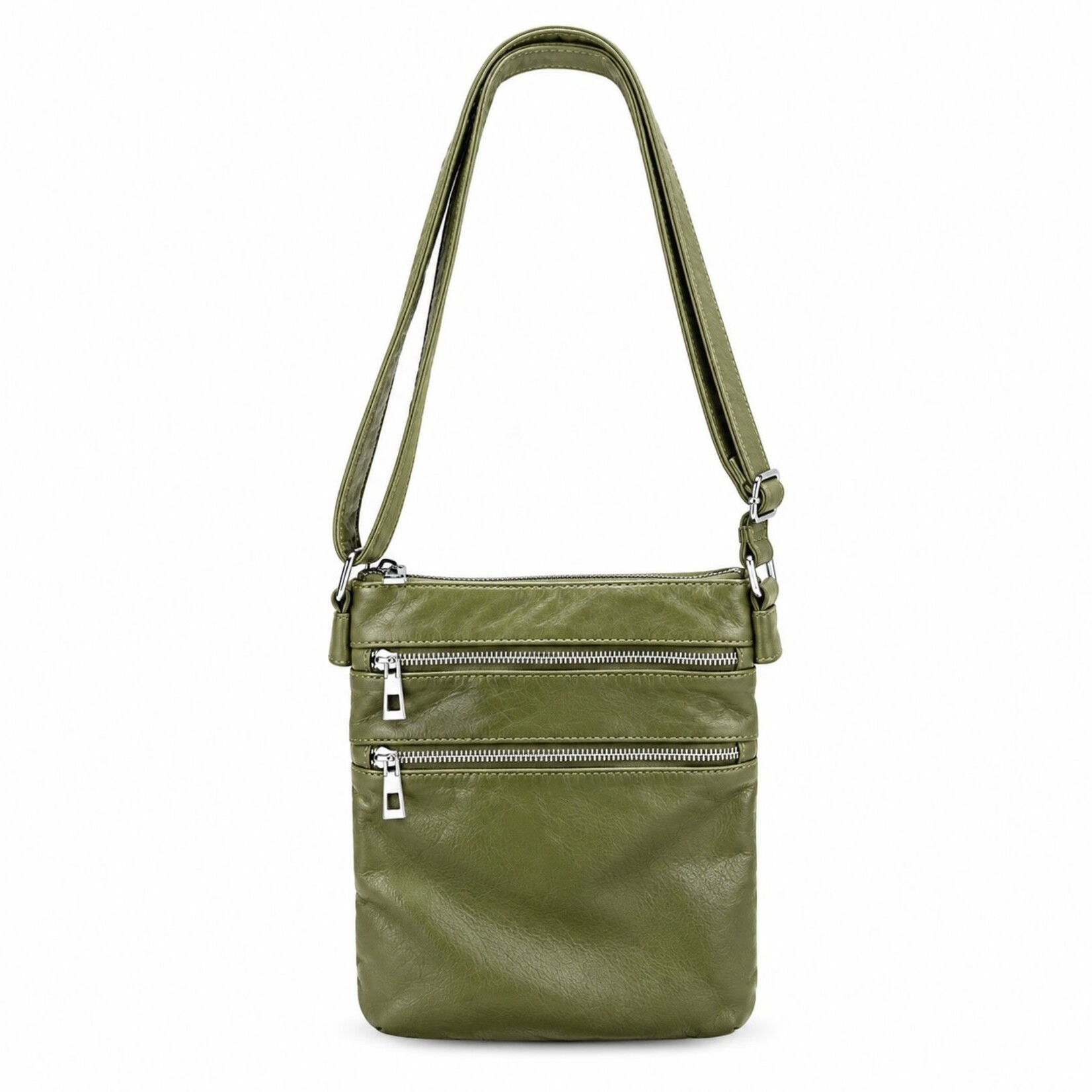 Alphada WH223 - Small Crossbody Bag with Adjustable Strap - Olive
