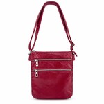 Alphada Small Crossbody Bag with Adjustable Strap - Burgundy