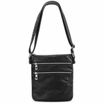 Alphada Small Crossbody Bag with Adjustable Strap - Black