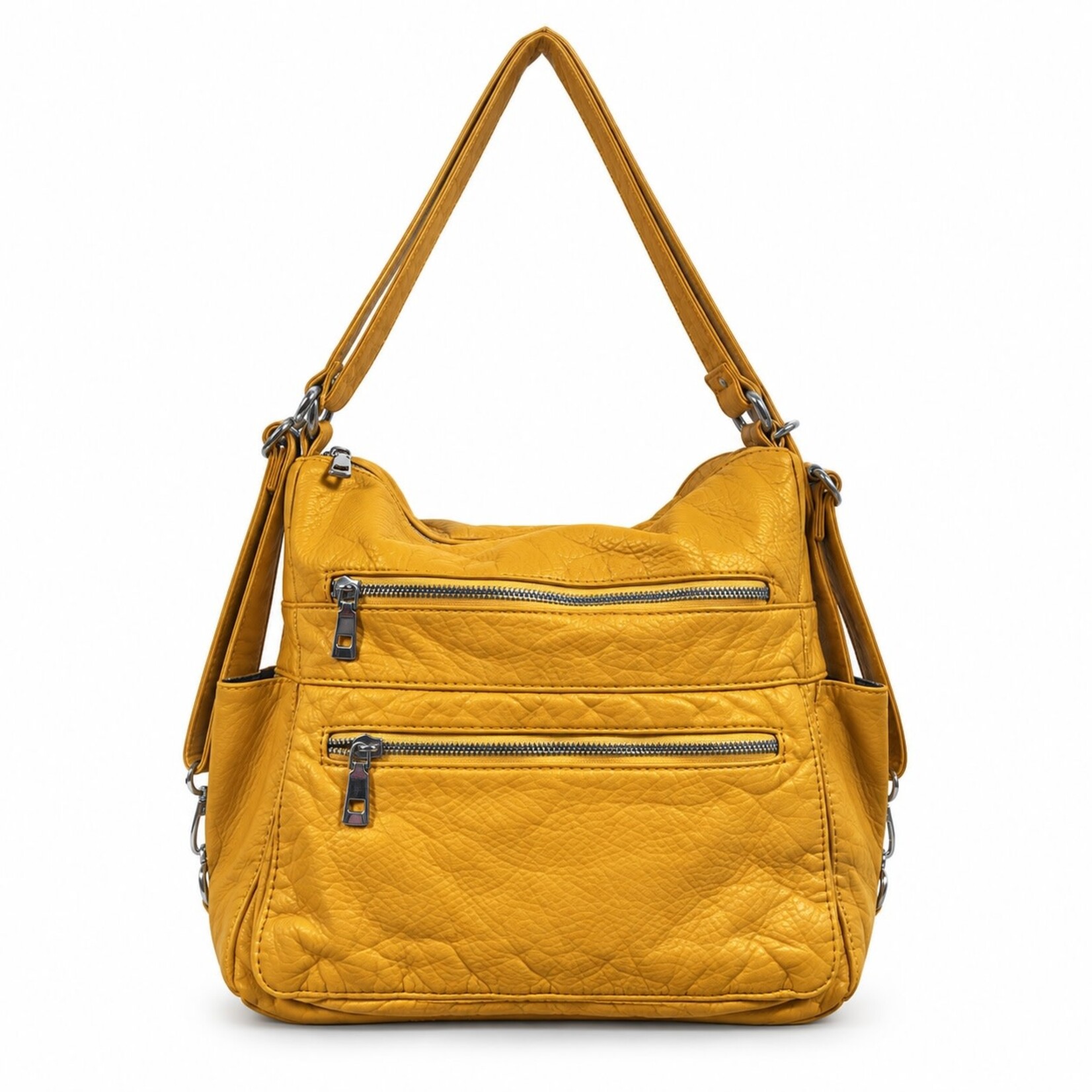 Alphada WH3109 - 3-in-1 Backpack/Purse/Crossbody Combo - Yellow