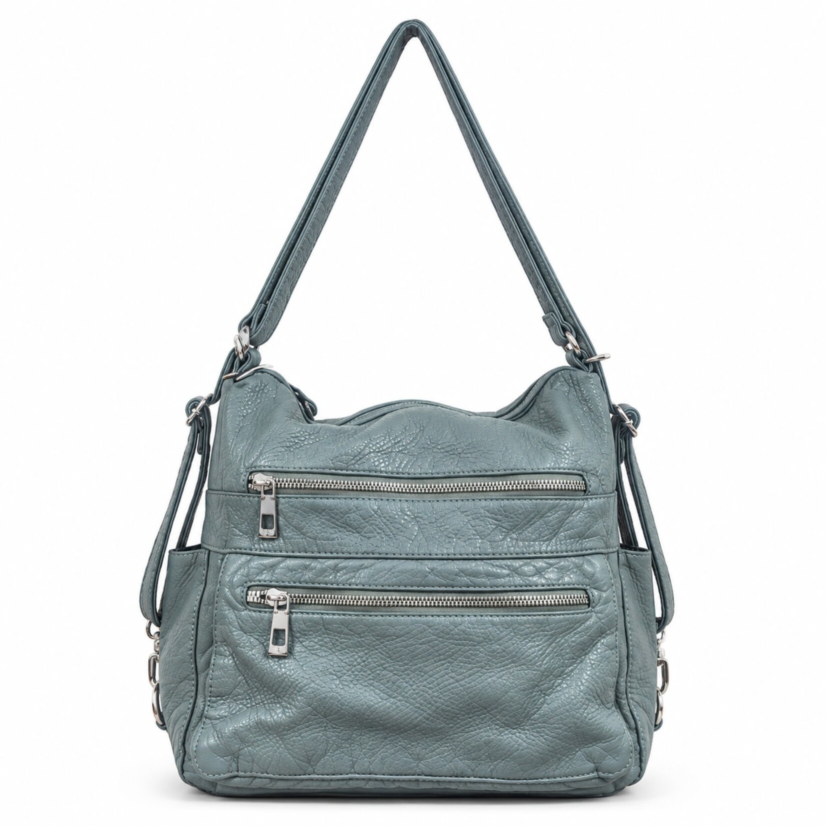 Alphada WH3109 - 3-in-1 Backpack/Purse/Crossbody Combo - Light Blue
