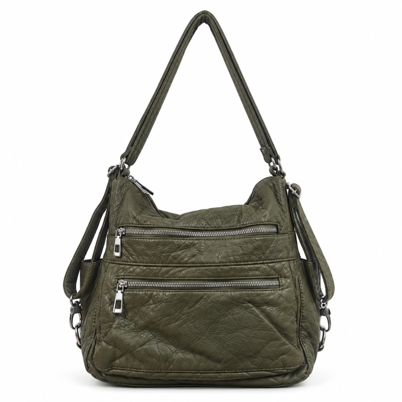 Alphada WH3109 - 3-in-1 Backpack/Purse/Crossbody Combo - Olive