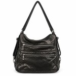 Alphada 3-in-1 Backpack/Purse/Crossbody Combo - Black