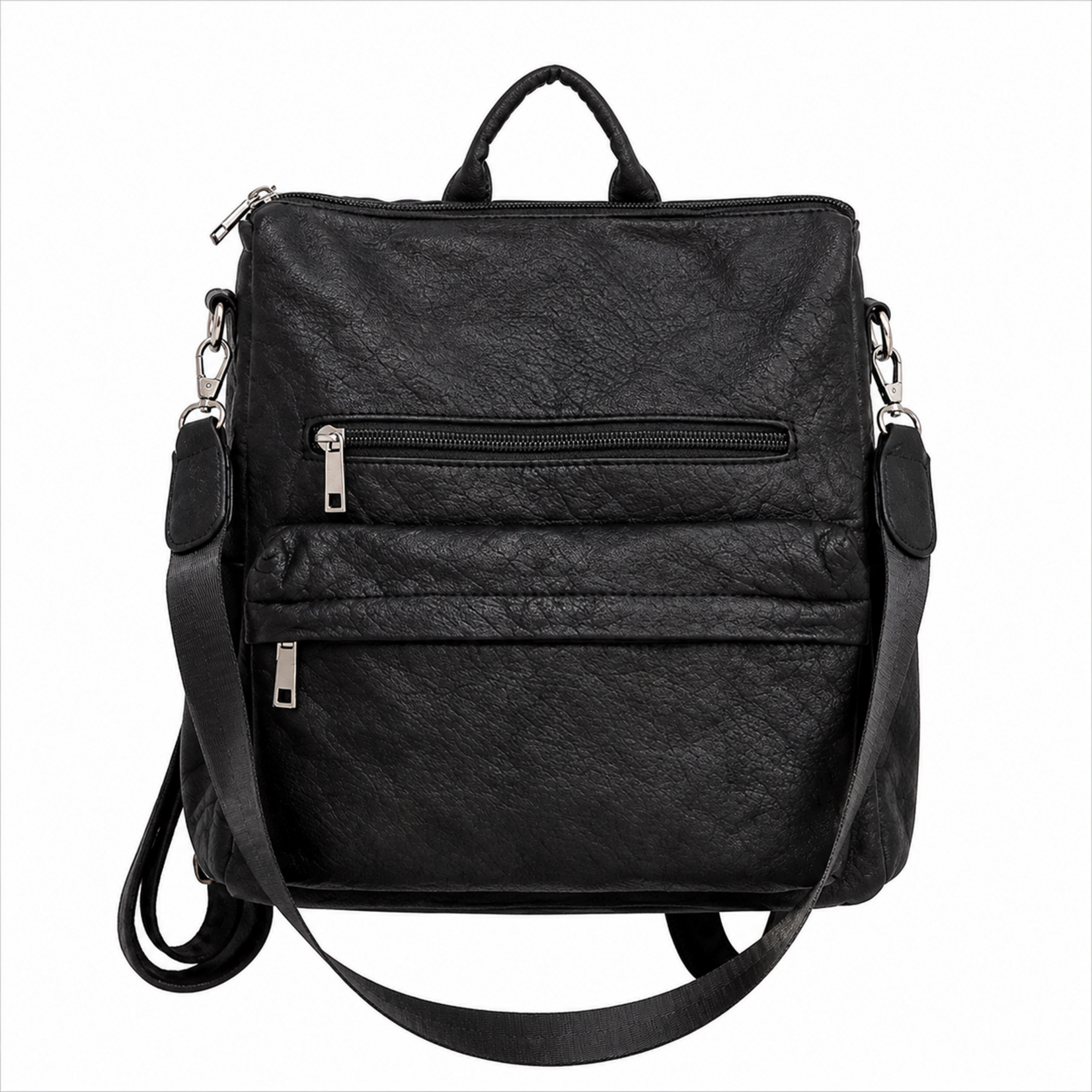 Alphada WH3107 - Backpack/Crossbody/Handbag - Black