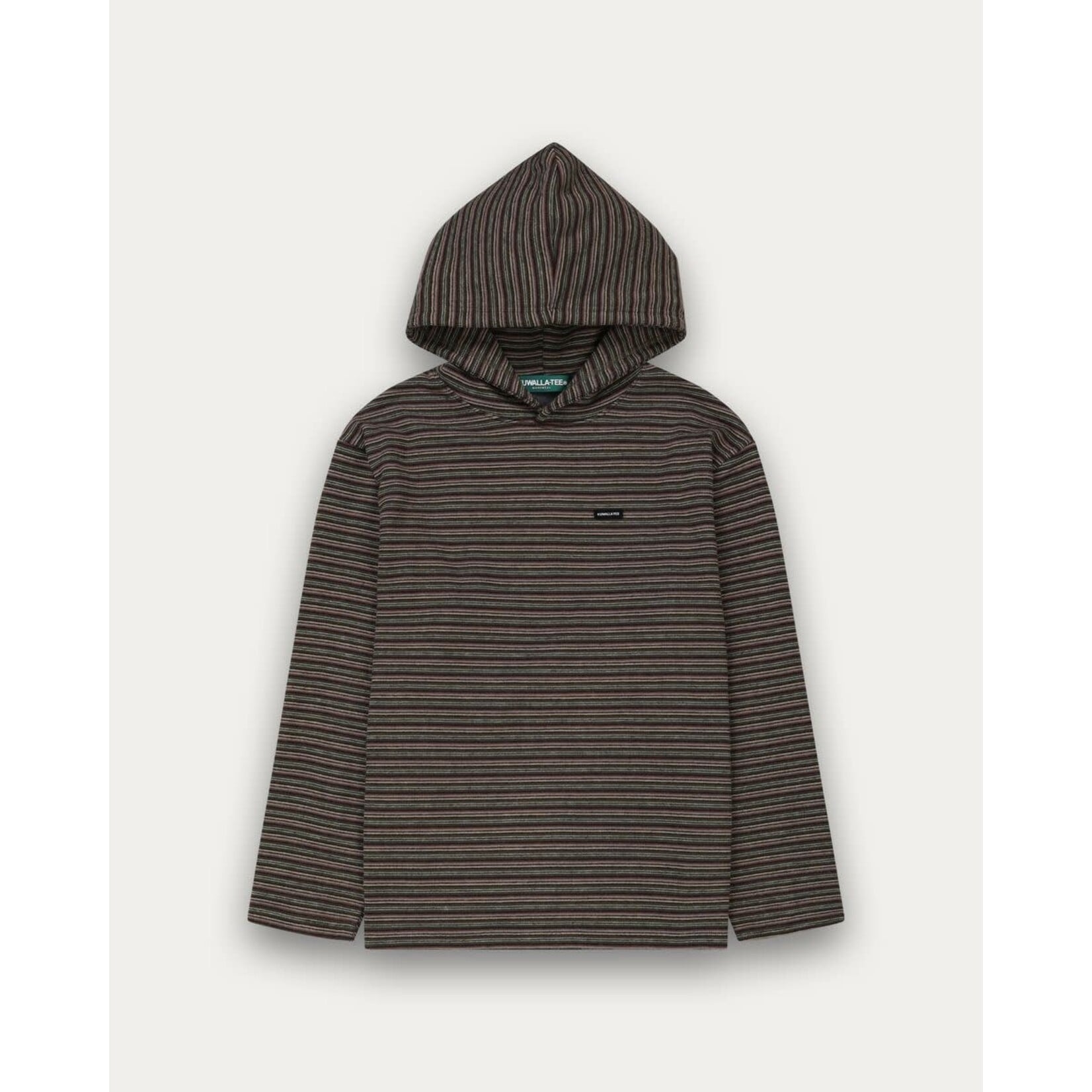 Kuwalla Tee Men's Striped Hooded Pullover