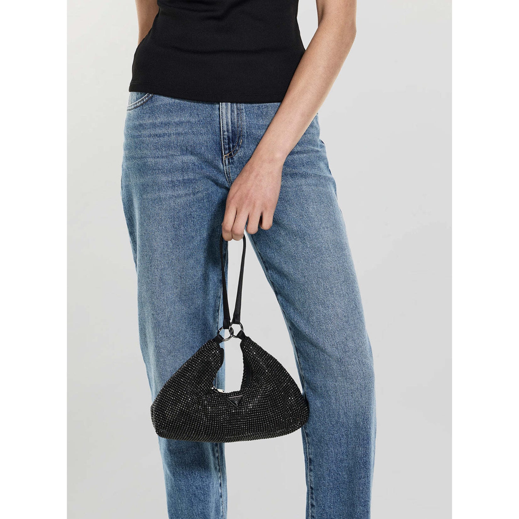 Guess Black Jewels Wristlet Shoulder Bag