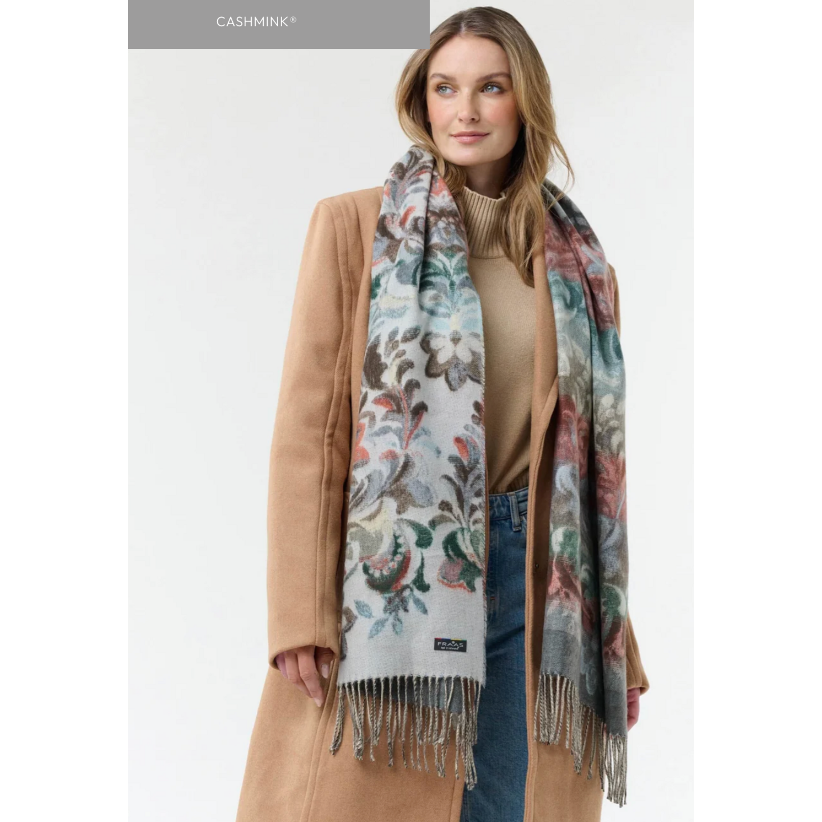 V.Fraas MFG.Inc Floral and Vine Cashmink Scarf