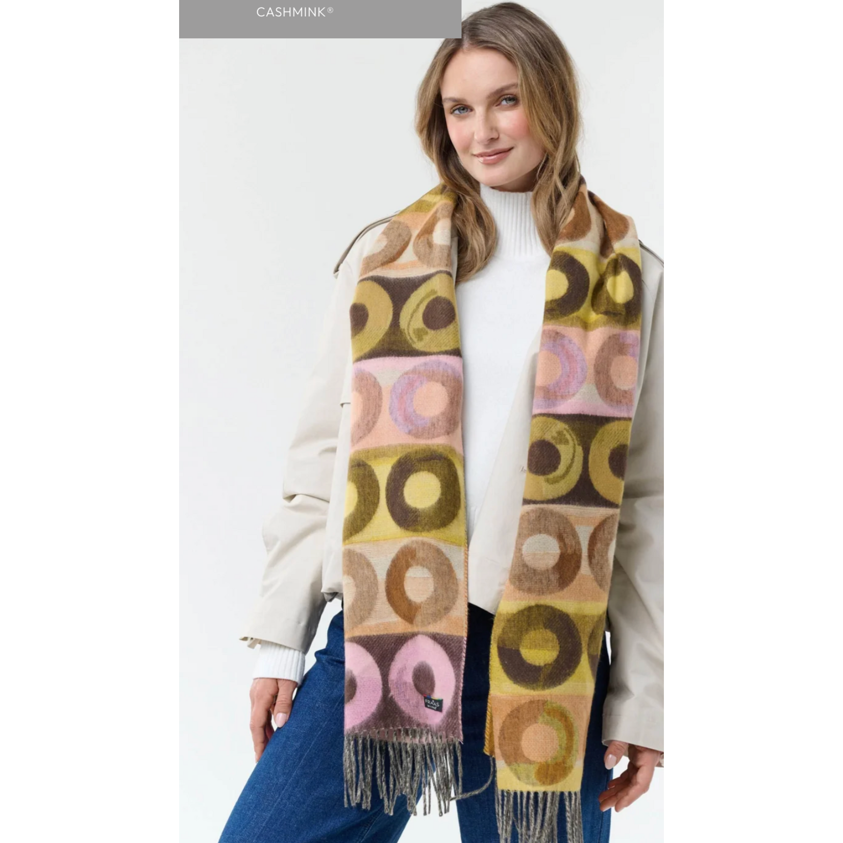 V.Fraas MFG.Inc Geometric Print Cashmink ScarfGeometric Print Cashmink Scarf