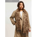 V.Fraas MFG.Inc Leopard Print Cashmink Scarf