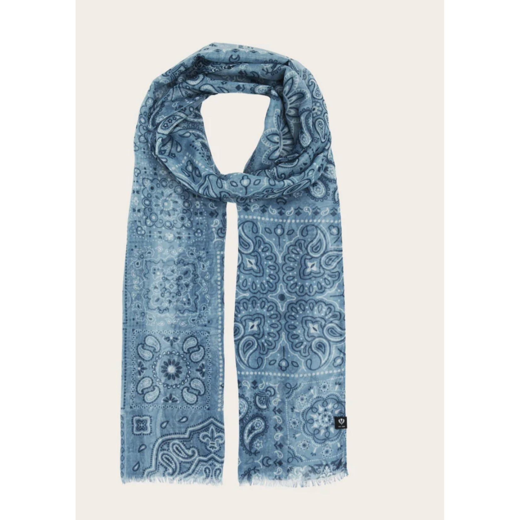 V.Fraas MFG.Inc Light Paisley Design Scarf - Denim Blue