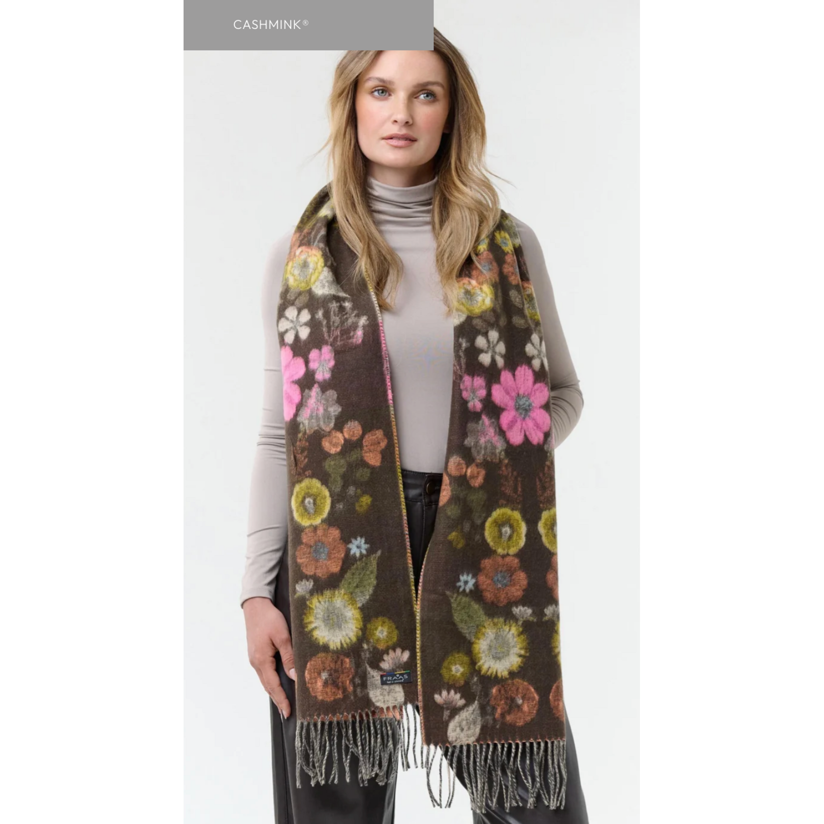 V.Fraas MFG.Inc Cashmink Floral Printed Scarf