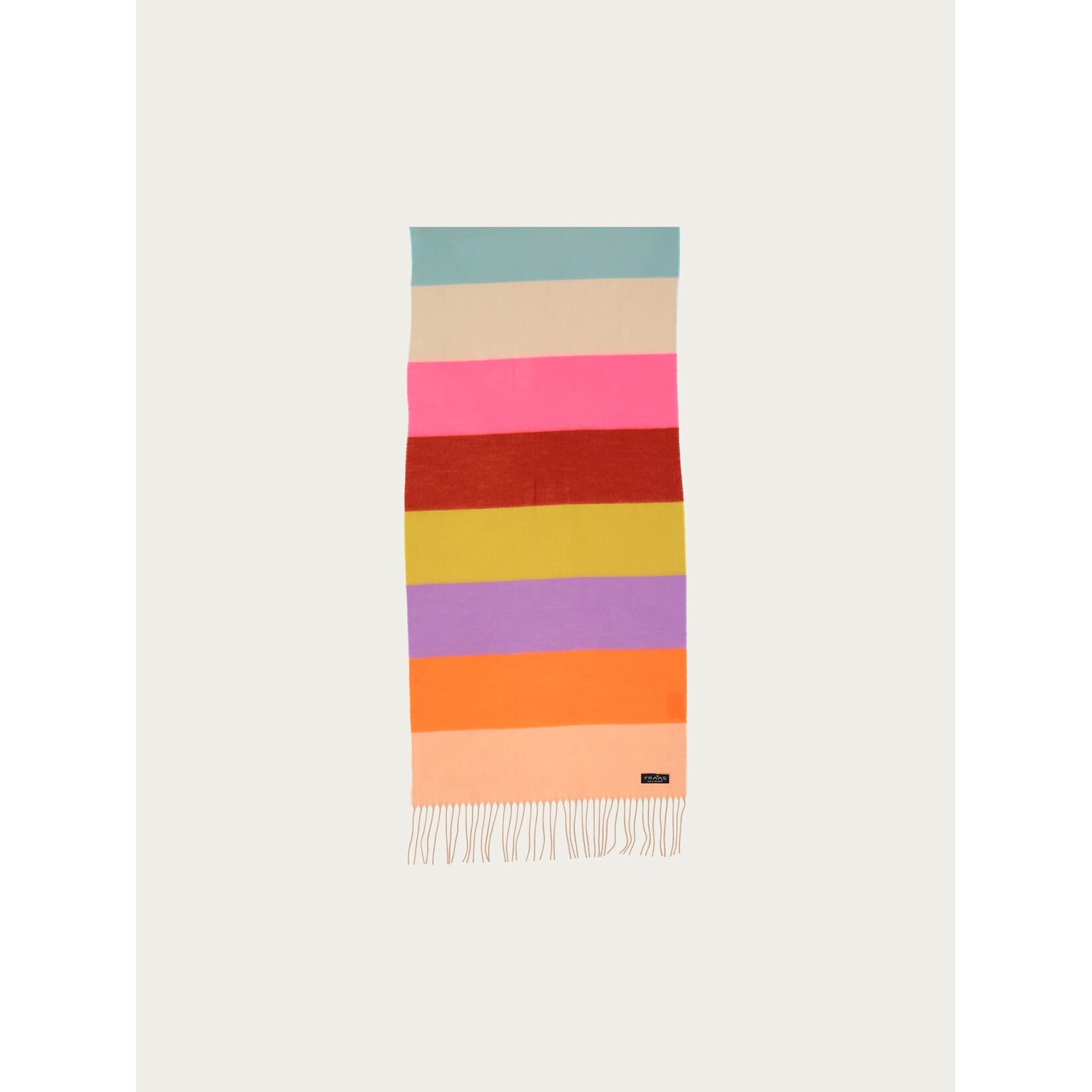 V.Fraas MFG.Inc Striped Printed Cashmink Scarf - Multicolour