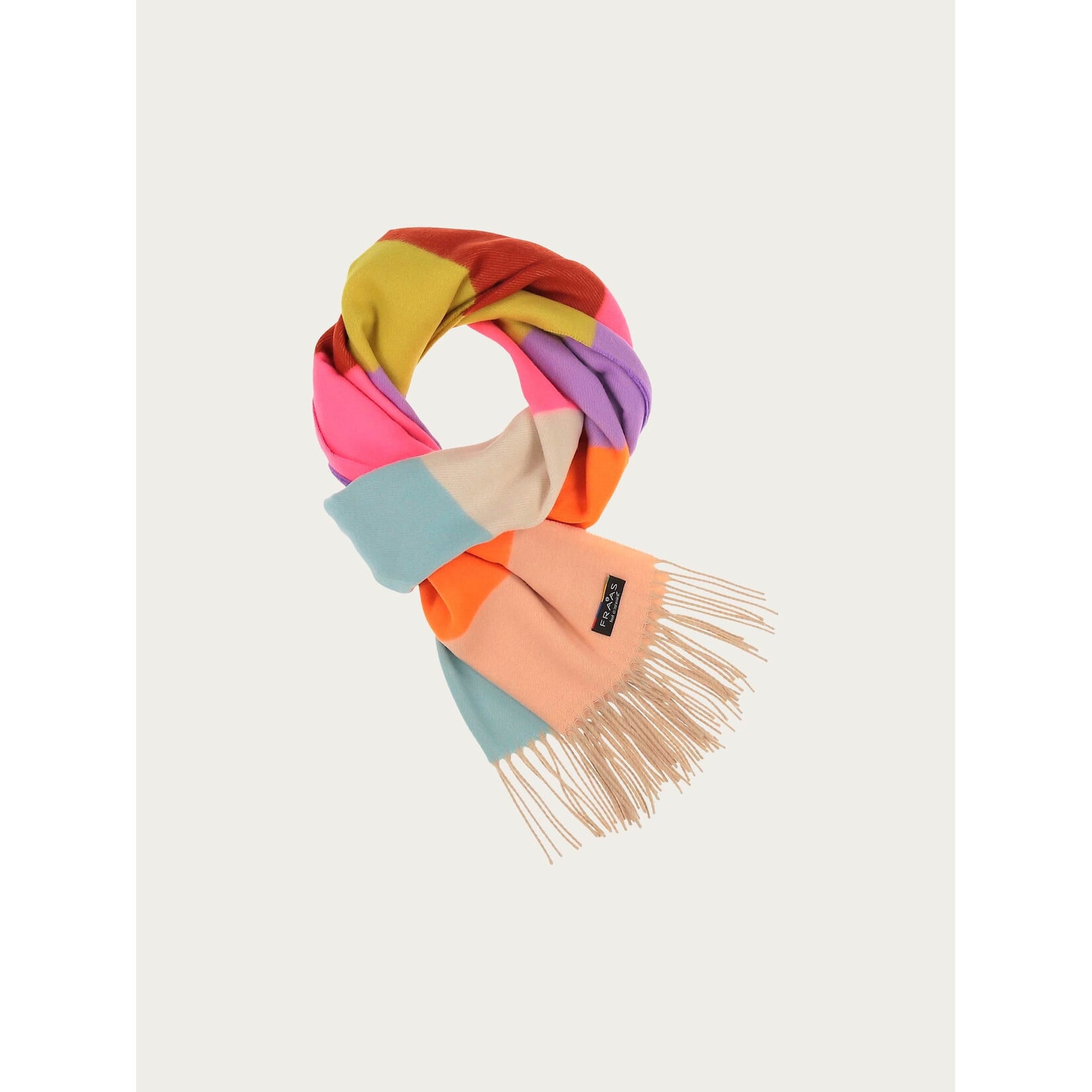 V.Fraas MFG.Inc Striped Printed Cashmink Scarf - Multicolour