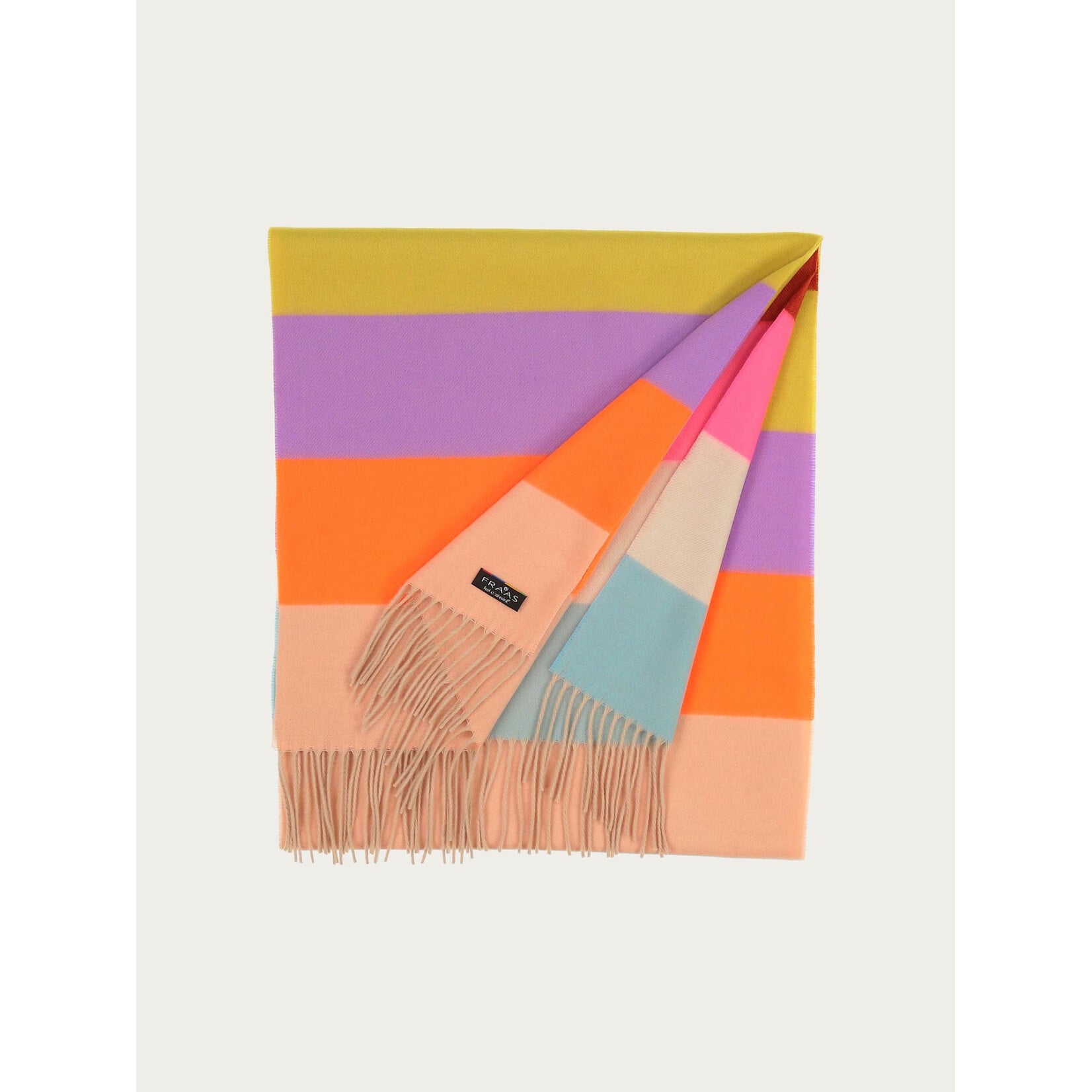 V.Fraas MFG.Inc Striped Printed Cashmink Scarf - Multicolour
