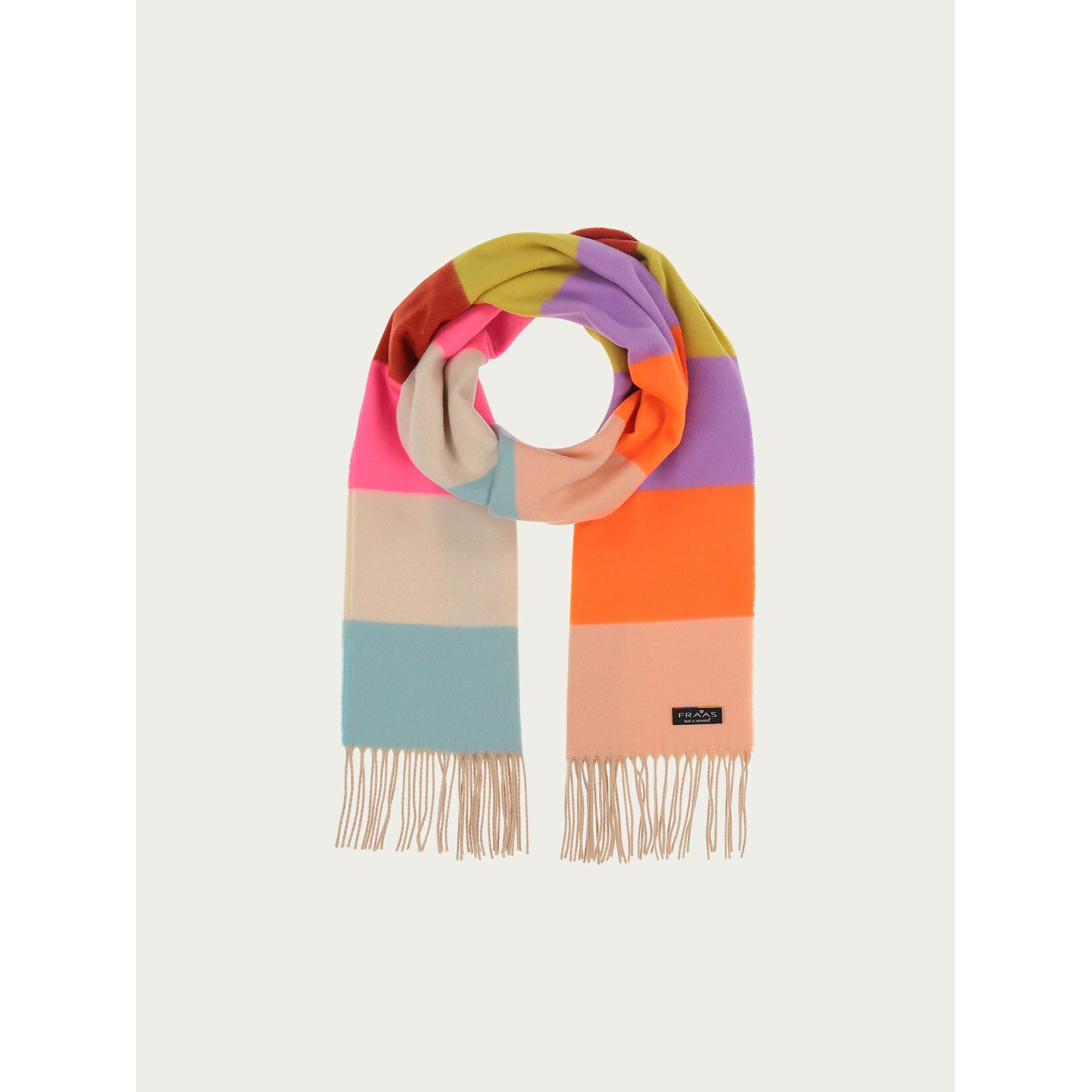 V.Fraas MFG.Inc Striped Printed Cashmink Scarf - Multicolour
