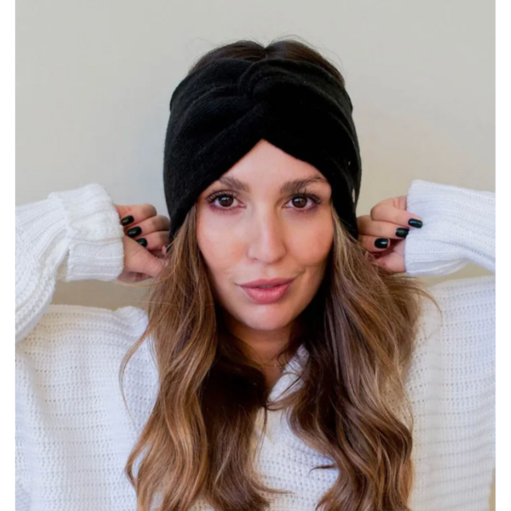V.Fraas MFG.Inc Twisted Knit Headband - Black