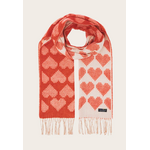 V.Fraas MFG.Inc Cashmink Heart Print Scarf - Red