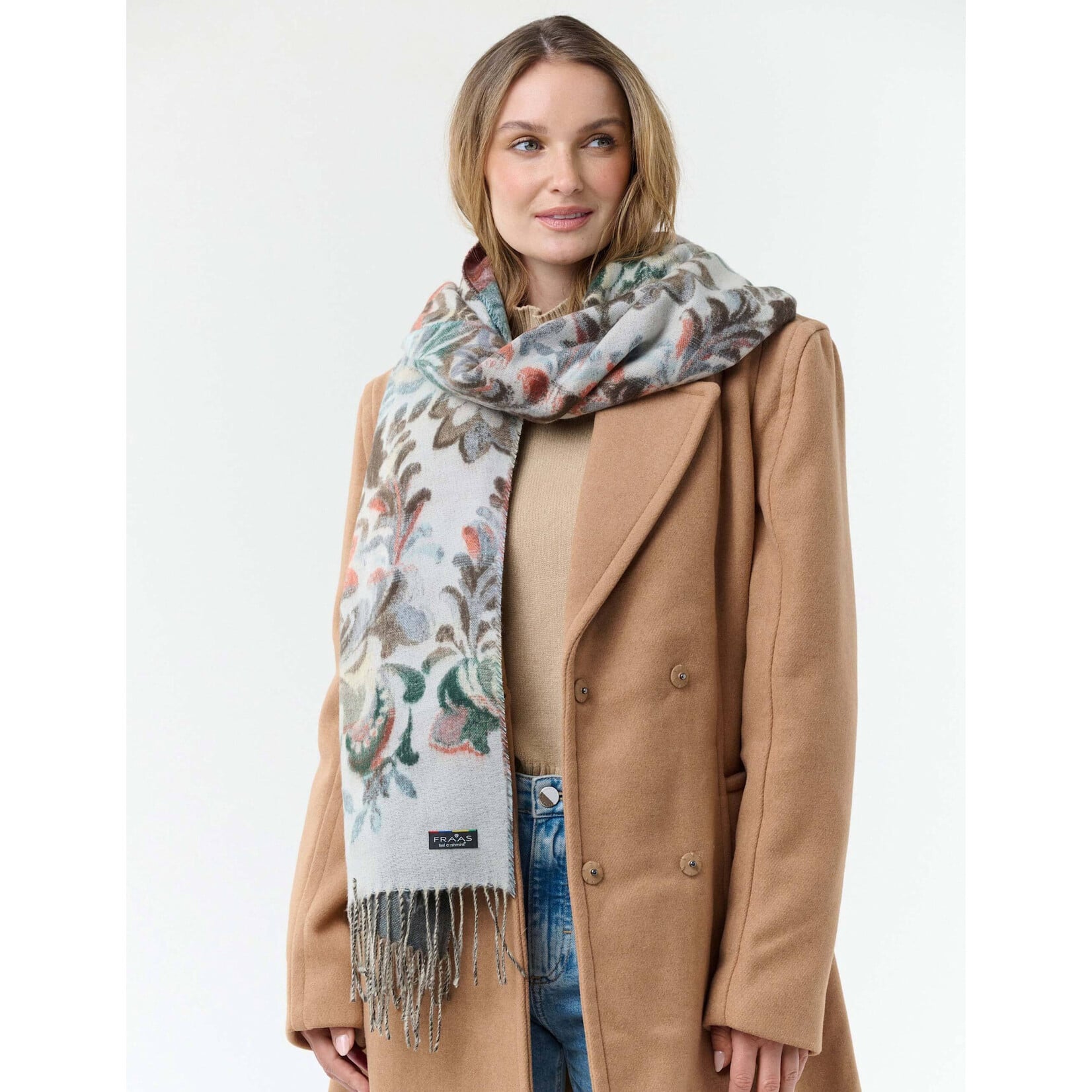 V.Fraas MFG.Inc Floral and Vine Cashmink Scarf