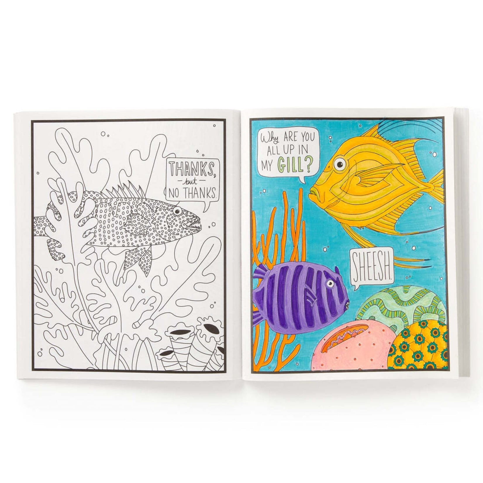 Judgy Fish Colouring Book