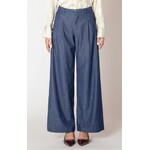 Black Tape Belted Denim Effect Pants