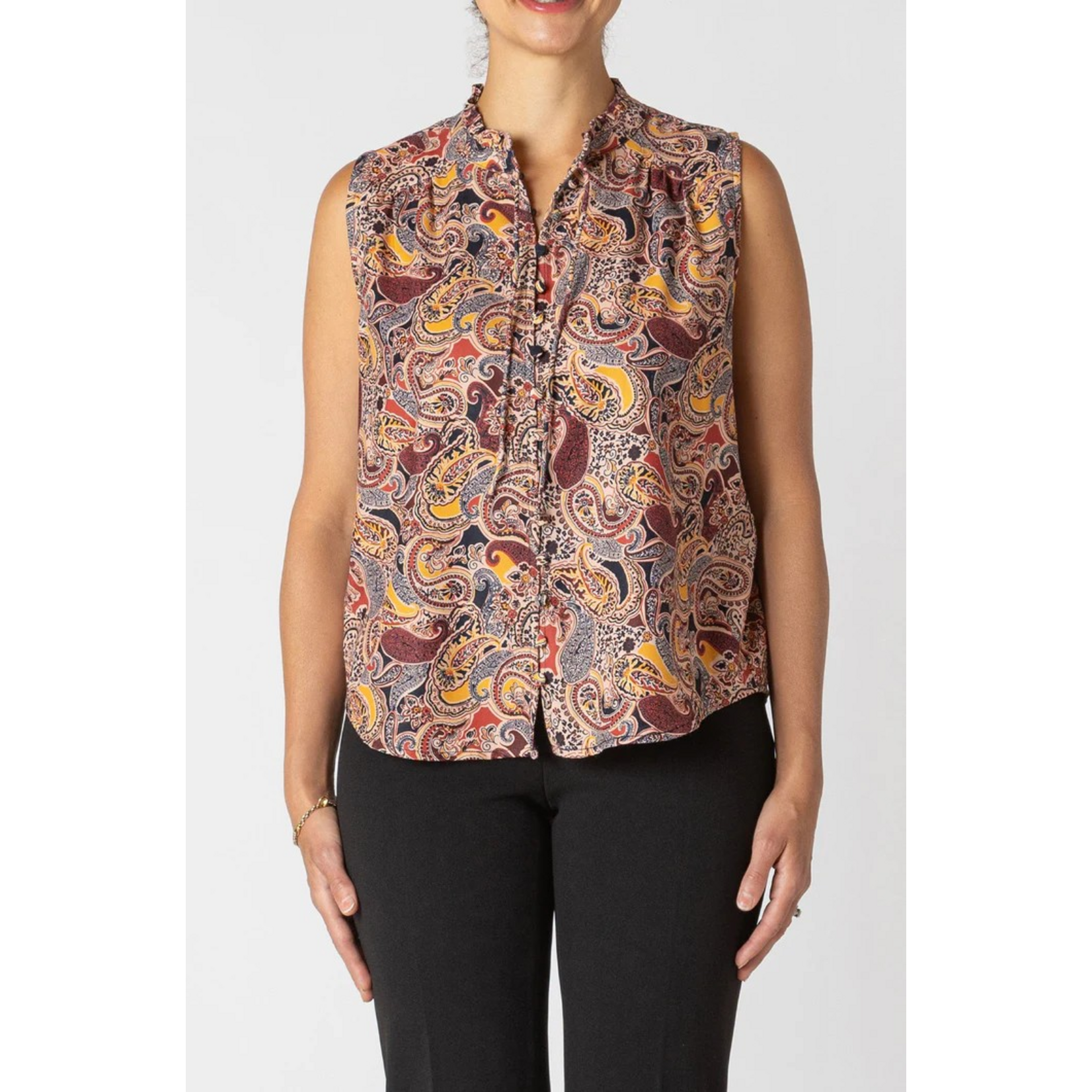 Dex Clothing Paisley Wrap Blouse