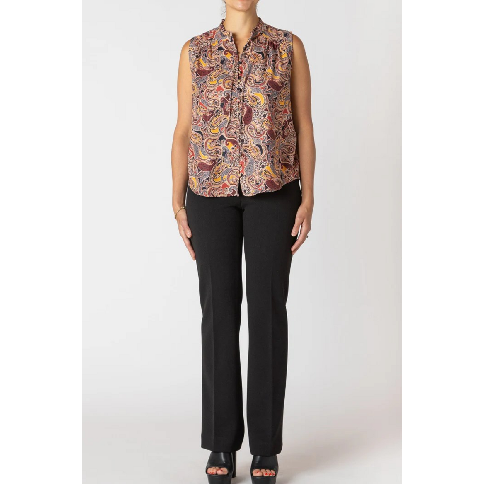 Dex Clothing Paisley Wrap Blouse