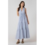 Dex Clothing Pleat Detail Smocked Waist Dress